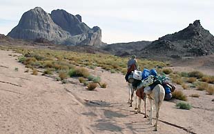In der Ferne der Lavadom von Aguilsam, Hoggar, Algerien